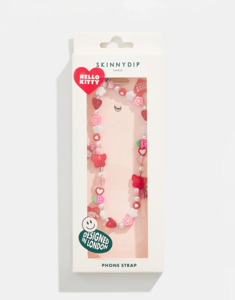 Skinnydip london hello kitty & friends beaded strap in red - view 1