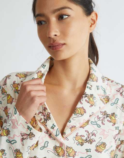 Skinnydip london jaq & gus pyjama set in ecru in white , 3 of 4
