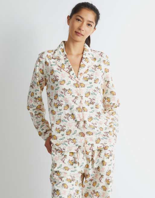 Skinnydip london jaq & gus pyjama set in ecru in white , 4 of 4