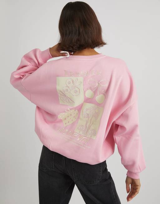 Skinnydip London La Dolce Vita Sweatshirt in Pink