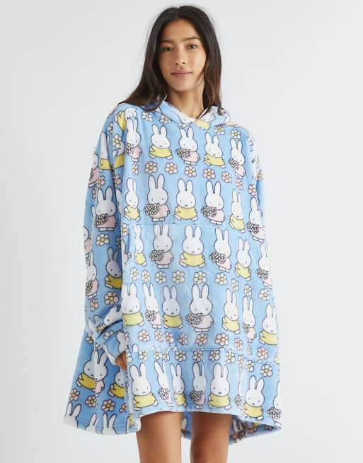 Skinnydip london miffy flower blanket hoodie in blue - MBLUE