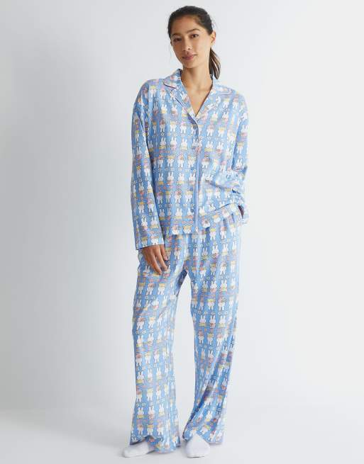 Skinnydip london miffy flower pyjama set in blue in blue - MBLUE