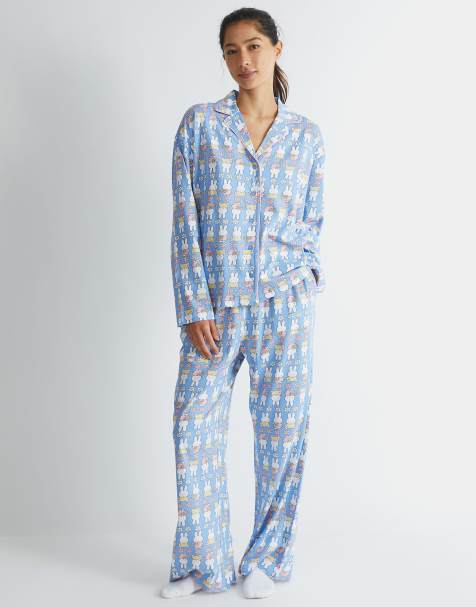 Skinnydip london miffy flower pyjama set in blue - view 1