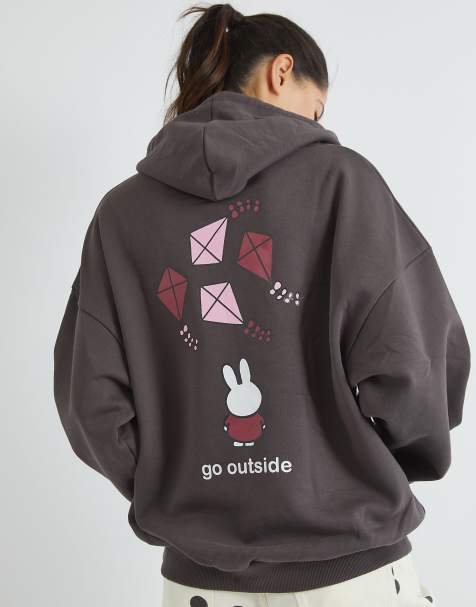 Skinnydip london miffy kite hoodie in grey - view 1