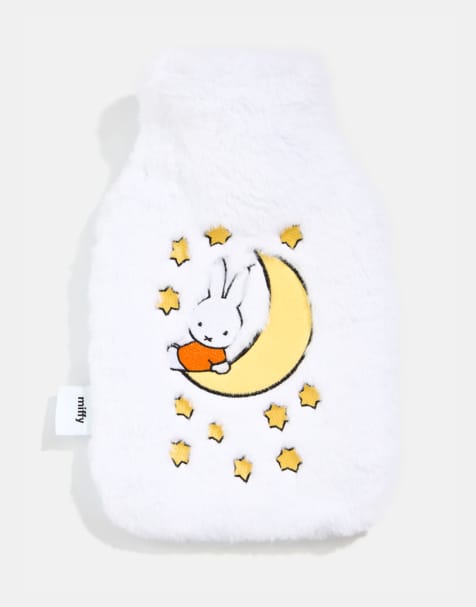 Skinnydip london miffy moon hot water bottle in white - view 1