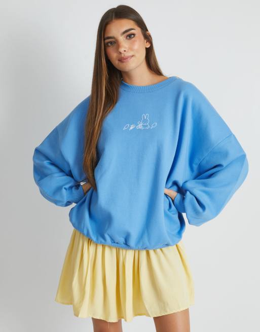 Skinnydip london miffy seaside outline sweatshirt in blue, 2 of 4