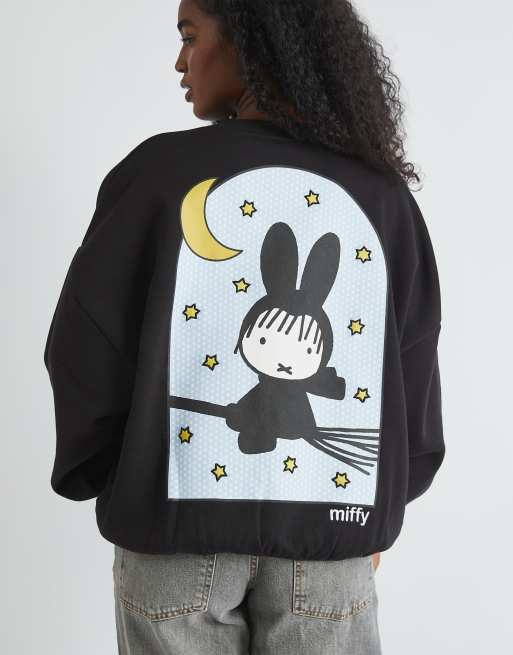 Skinnydip london miffy witch sweatshirt in black - BLACK