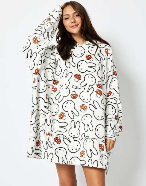 Skinnydip London Miffy x Skinnydip Blanket Hoodie in White - view 1