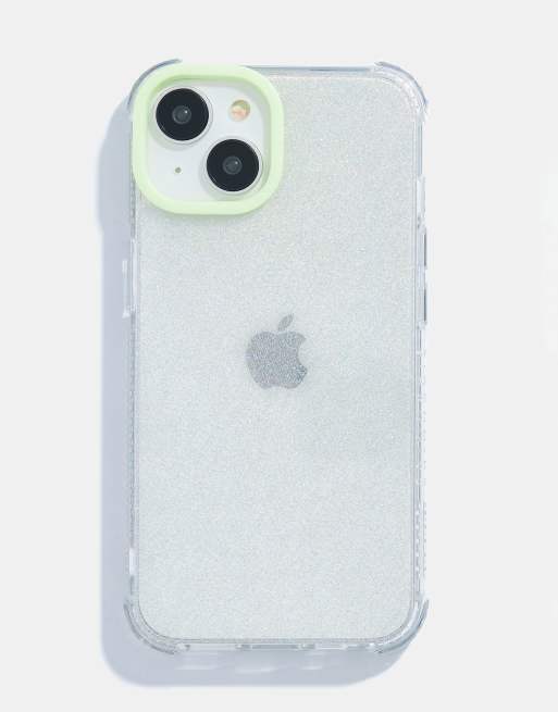Skinnydip London Minimal Glitter Mint Shock iPhone Case