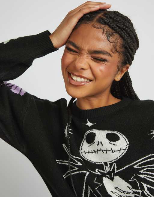 Skinnydip london nightmare before christmas jack knitted jumper in ...