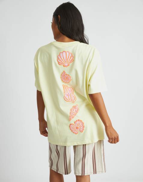Skinnydip london oyster bay t-shirt in yellow in yellow - view 1