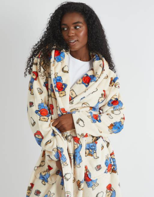 Skinnydip london paddington dressing gown in cream, 4 of 4
