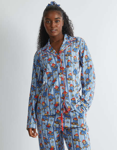 Skinnydip london paddington pyjama set in blue in blue - view 1
