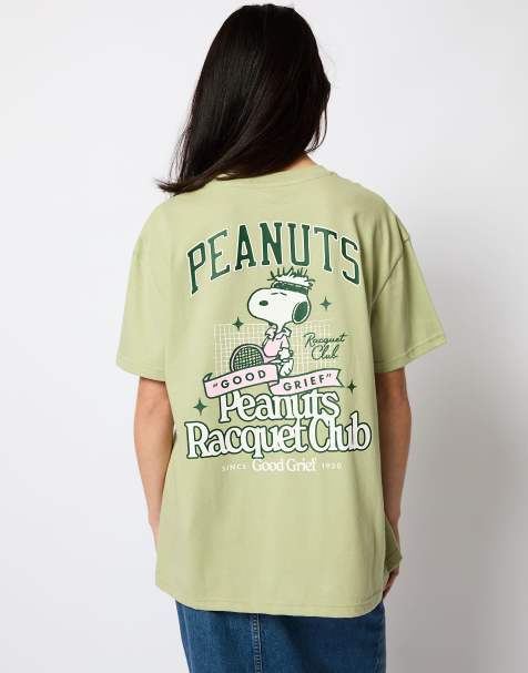 Skinnydip london peanuts country club t-shirt in green in green - view 1
