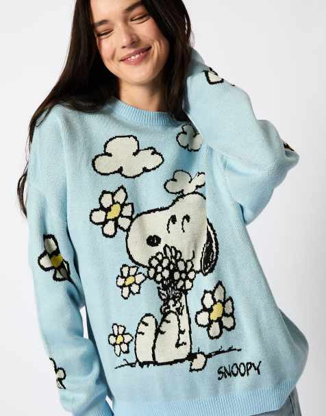 Skinnydip london peanuts knitted jumper in blue in lilac - view 1