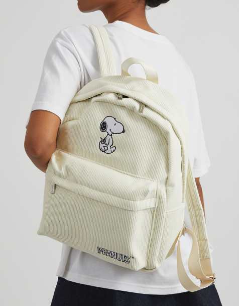 Skinnydip london peanuts snoopy cord backpack in white - view 1