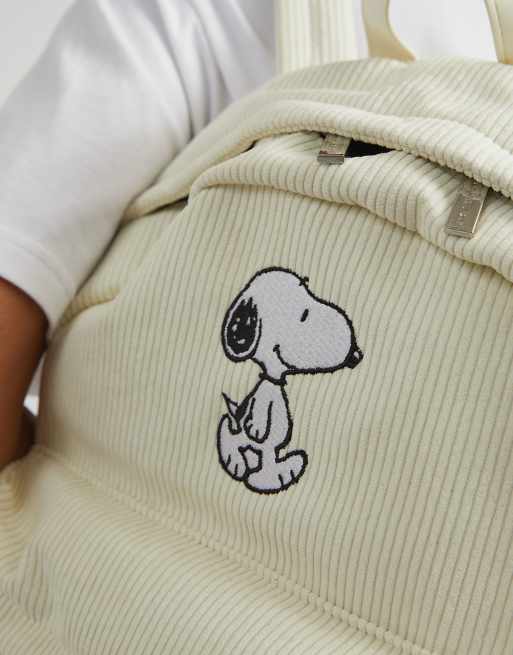 Skinnydip london peanuts snoopy cord backpack in white, 2 of 4