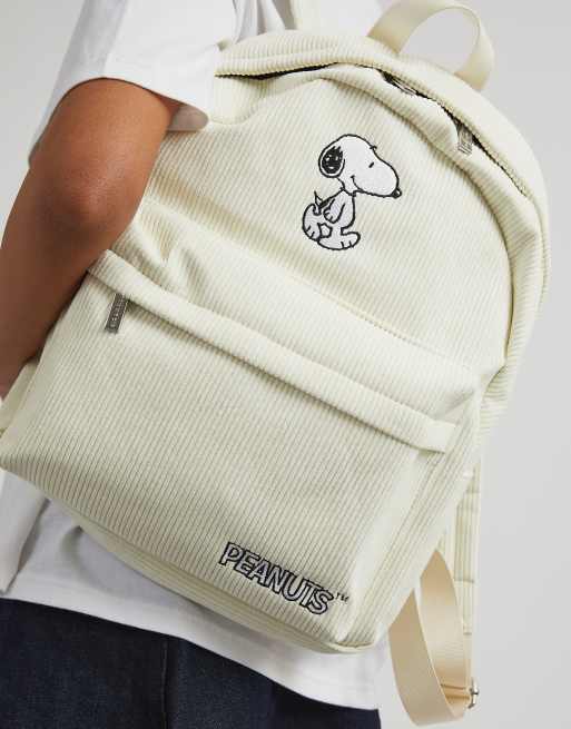 Skinnydip london peanuts snoopy cord backpack in white, 3 of 4