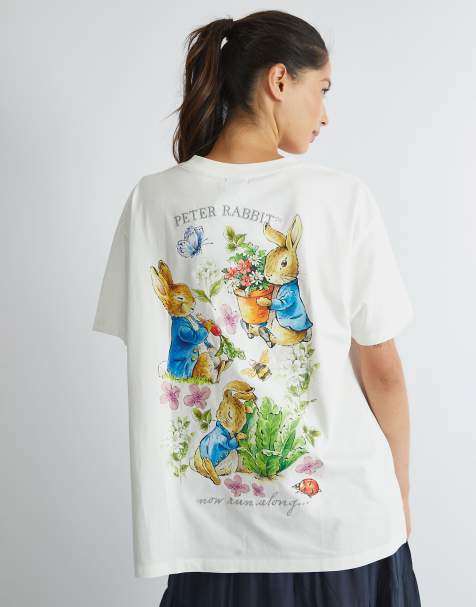 Skinnydip london peter rabbit poster t-shirt in white - WHITE - view 1