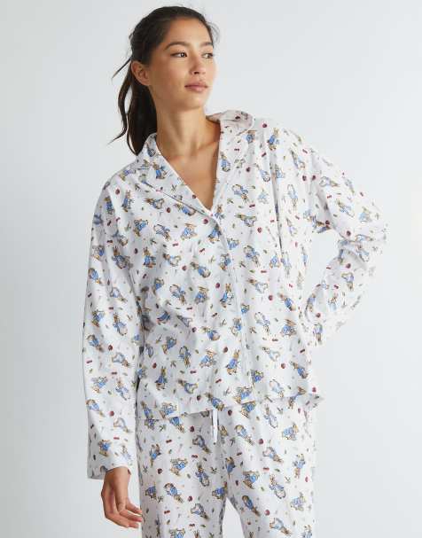 Skinnydip london peter rabbit pyjama set in ecru - view 1