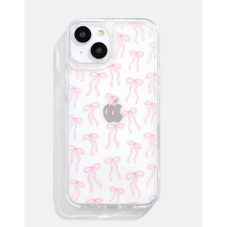 Skinnydip London Pink Ribbon Bow iPhone Case ASOS