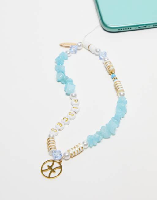 Skinnydip London Pisces starsign phonebeads