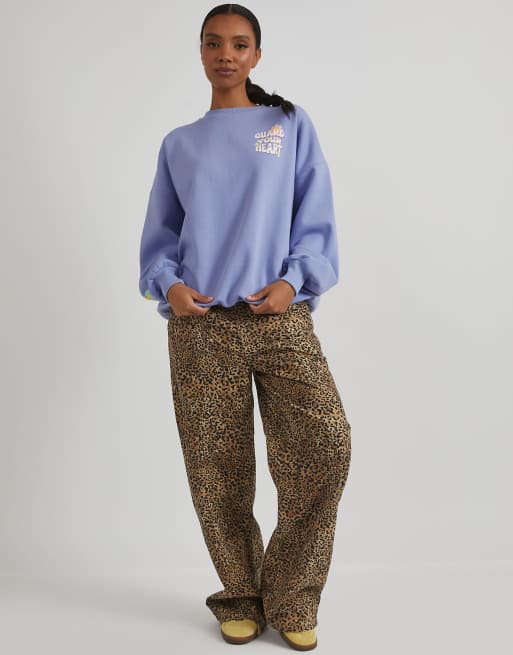 Skinnydip london protect your love sweatshirt in blue, 4 of 4