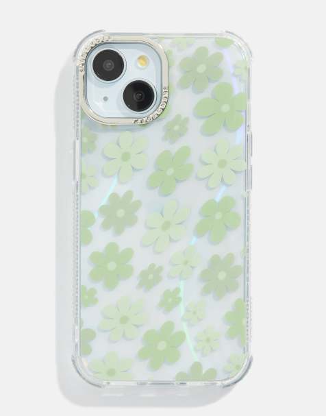 Skinnydip London Sage Warped Flower Shock iPhone Case - view 1