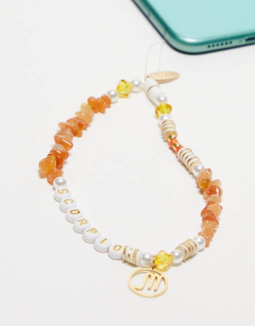 Skinnydip London Scorpio starsign phonebeads