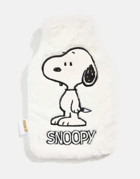 Skinnydip london snoopy hot water bottle in white - view 1