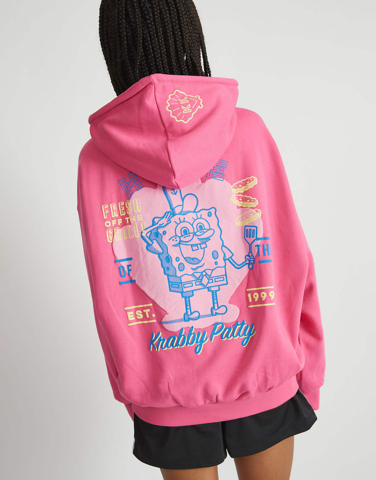 Skinnydip london spongebob krabby patty hoodie in pink