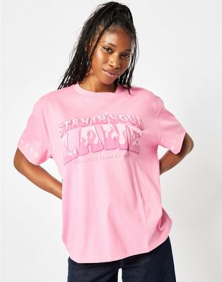Skinnydip London Stay In Your Lane Oversized T-Shirt
