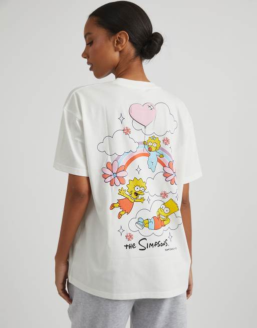 Skinnydip London The Simpsons Bart, Lisa & Maggie Rainbow T-Shirt