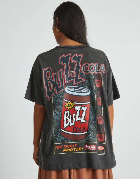 Skinnydip london the simpsons buzz cola t-shirt in grey - view 1