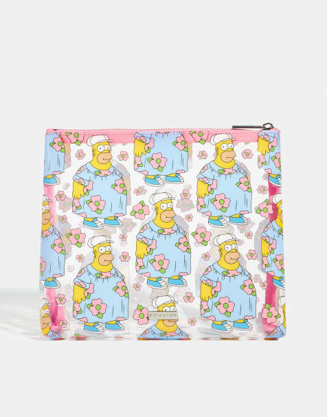 Skinnydip london the simpsons homer mmmmmm wash bag in blue - view 1
