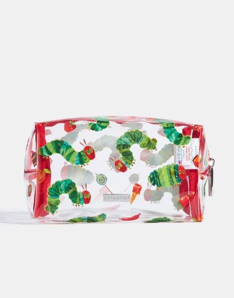 Skinnydip london the very hungry caterpillar party foods makeup bag in green - view 1