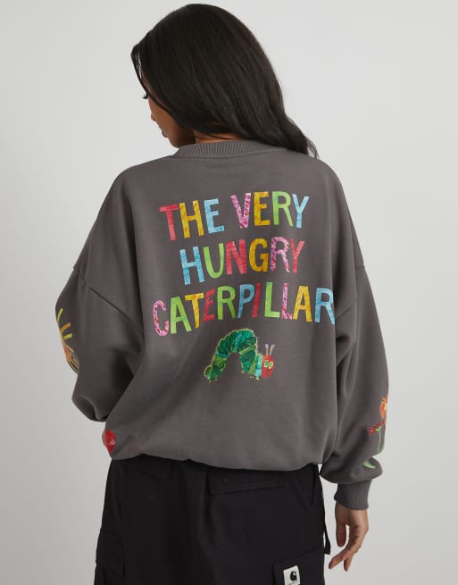 Skinnydip London The Very Hungry Caterpillar Sweatshirt in Charcoal