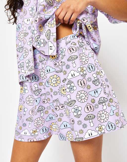 Skinnydip London Trippy Hippy Icon Woven Shorts