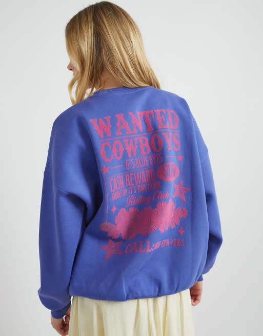 Skinnydip London Wanted Cowboys Sweatshirt