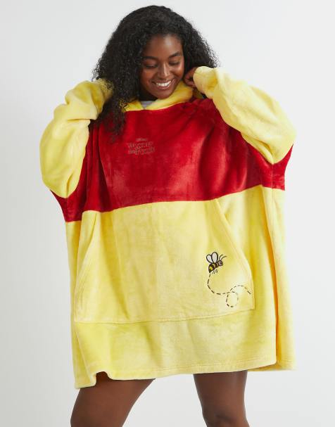 Skinnydip london winnie the pooh classic blanket hoodie in yellow - view 1