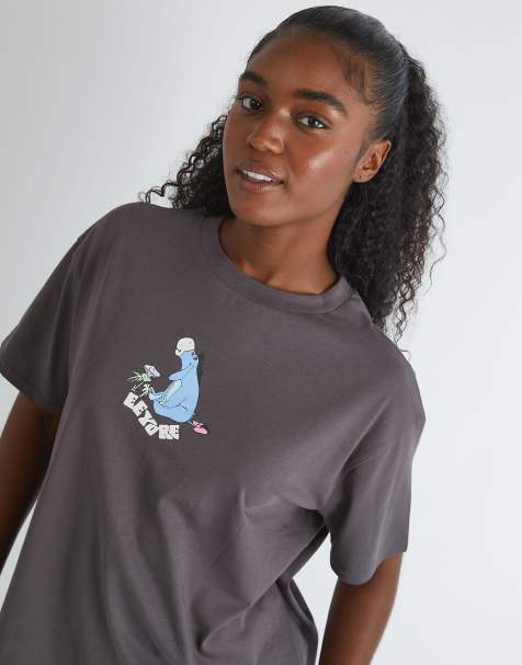 Skinnydip london winnie the pooh eeyore t-shirt in grey