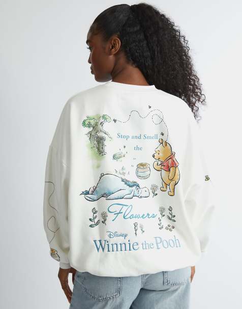 Skinnydip london winnie the pooh scenic sweatshirt in ecru - view 1