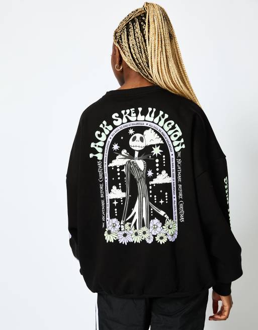 Skinnydip London x Disney Jack Skellington Sweatshirt in Black