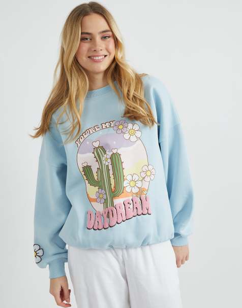 Skinnydip london you're my daydream sweatshirt in blue - view 1