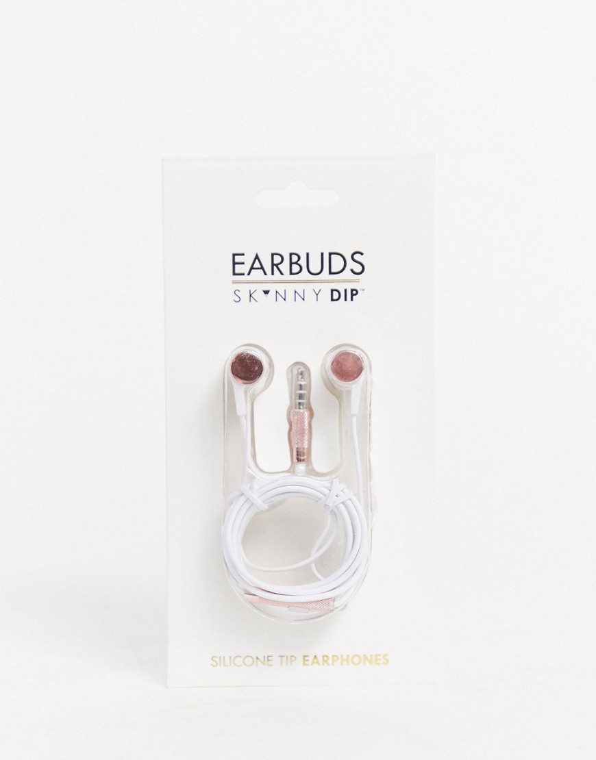 Skinnydip marshmallow in ear headphones-White