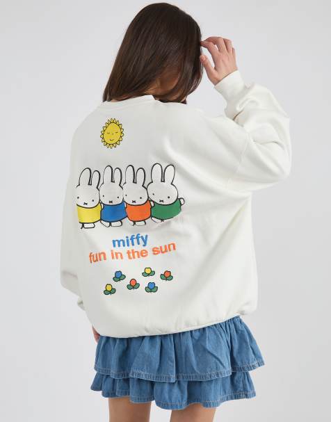 Skinnydip Miffy fun in the sun sweatshirt in white - view 1