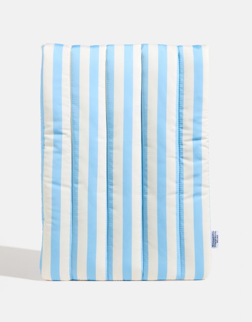 Skinnydip Miffy stripe stamp laptop sleeve 16" in blue, 2 of 4