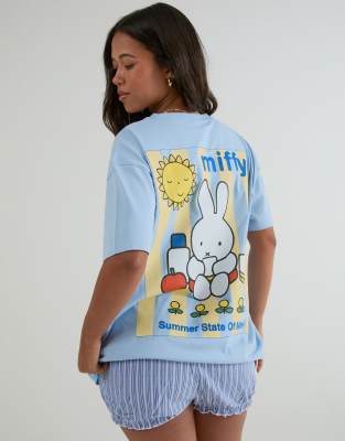 Skinnydip Miffy summer state of mind t-shirt in blue
