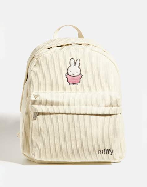 Skinnydip Miffy x skinnydip ecru backpack in white - view 1