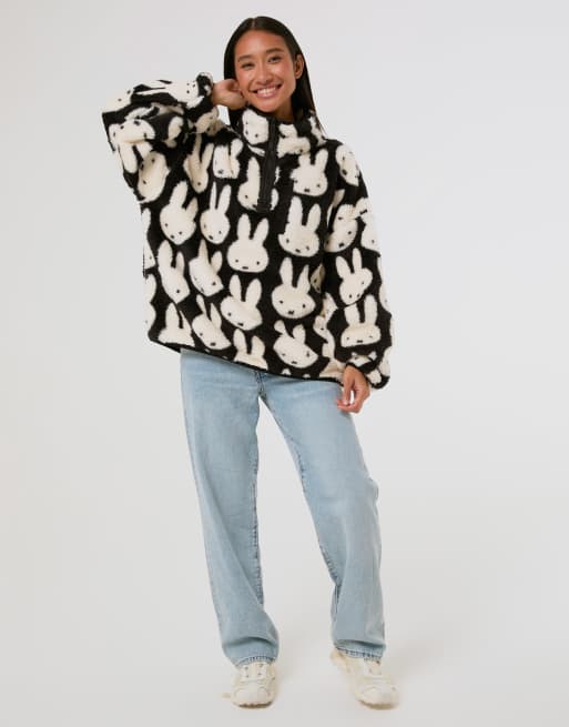 Skinnydip Miffy x skinnydip repeat black jacket in black, 4 of 4